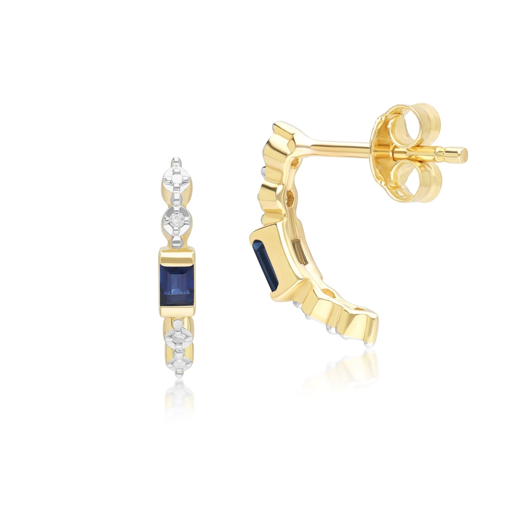 classic-baguette-sapphire-diamond-half-eternity-hoop-earrings-in-9ct-yellow-gold-135e1886039 Side